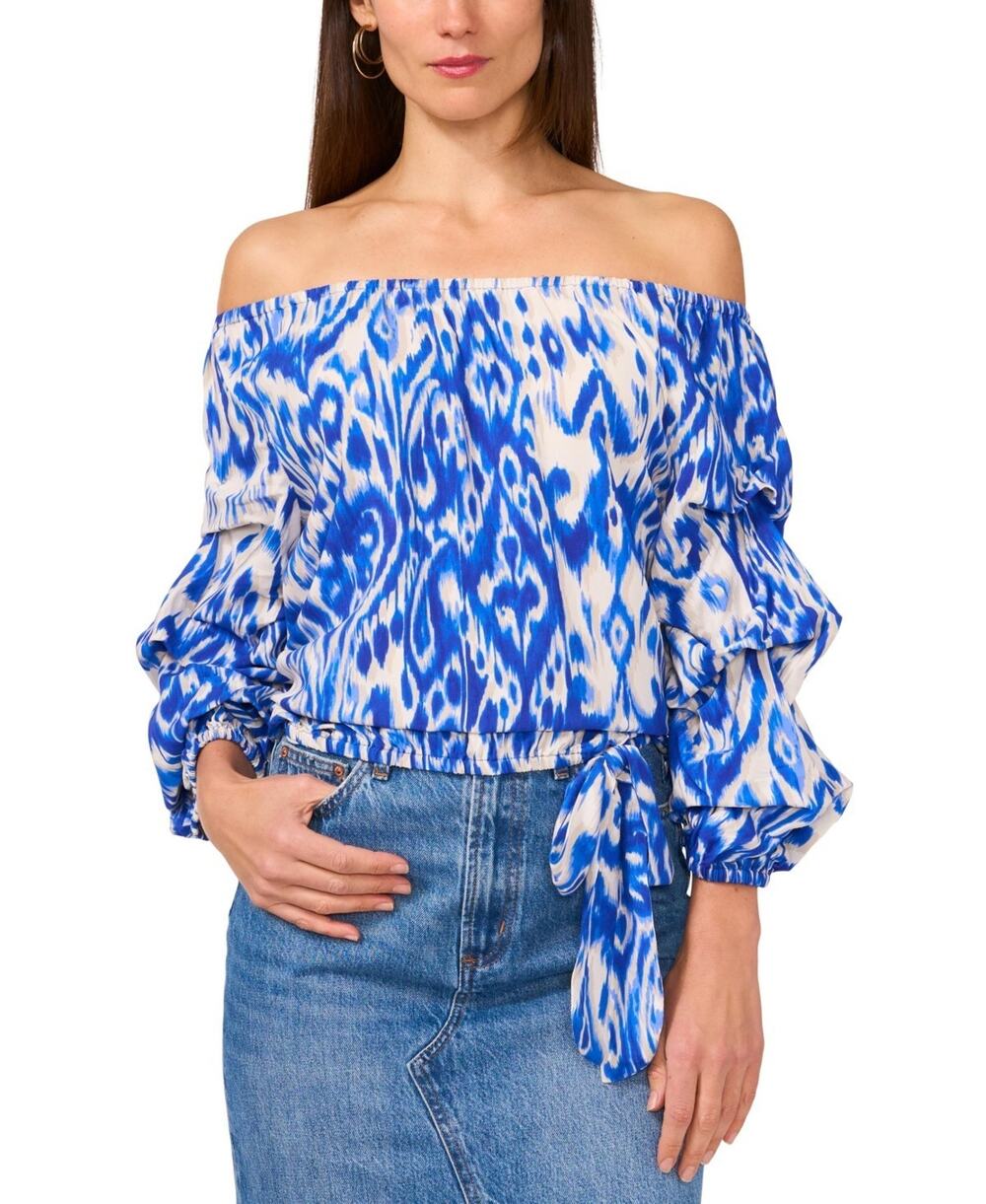 Vince Camuto Women's Off-the-Shoulder Bubble Sleeve Top Size S 2131